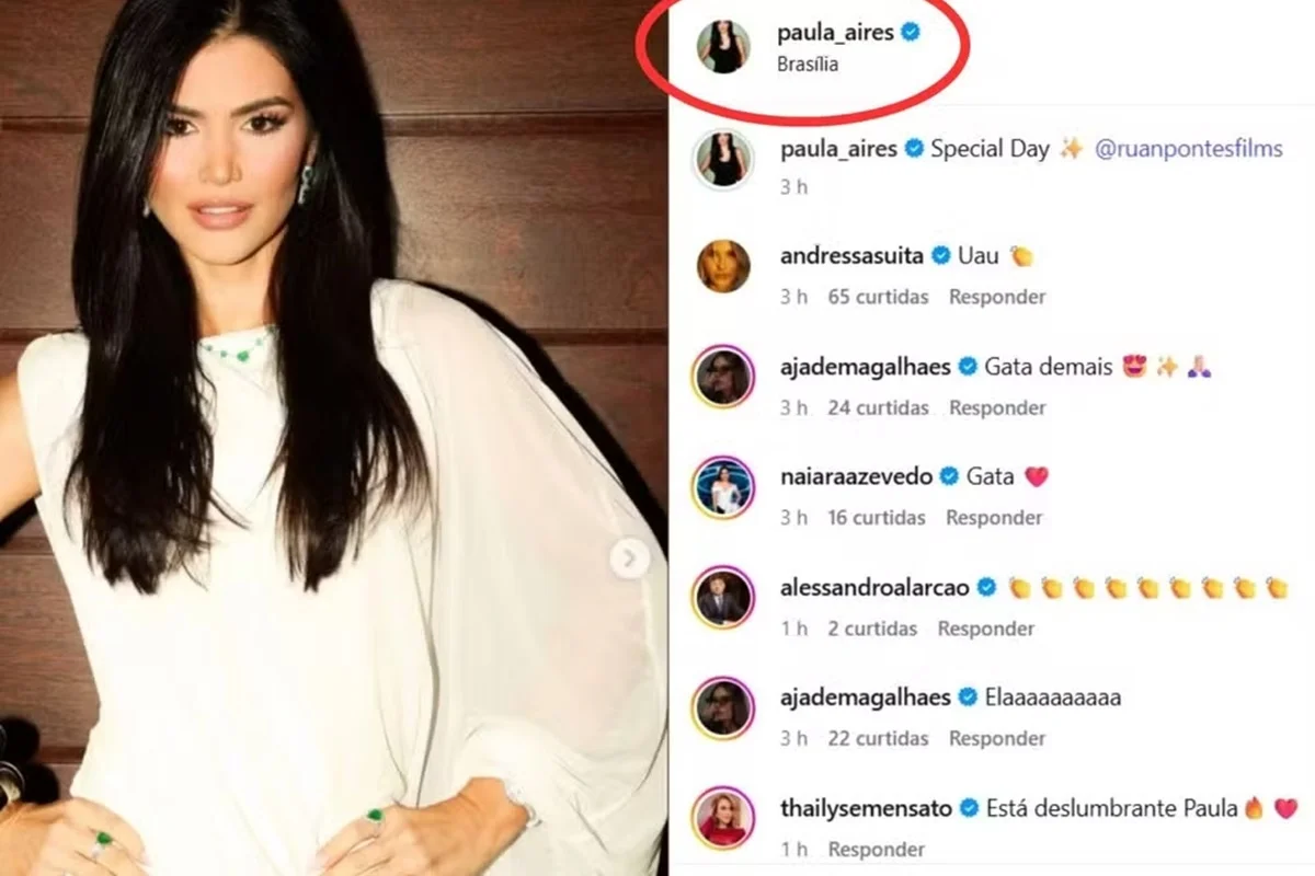 Fãs reagem à presença de Paula Aires, ex de Matheus, dupla de Kauan, em show Fãs reagem à presença de Paula Aires, ex de Matheus, dupla de Kauan, em show