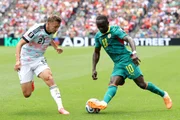Mané na partida entre Senegal x Bélgica pela Copa do Mundo