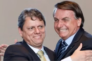 Tarcísio de Freitas e Jair Bolsonaro