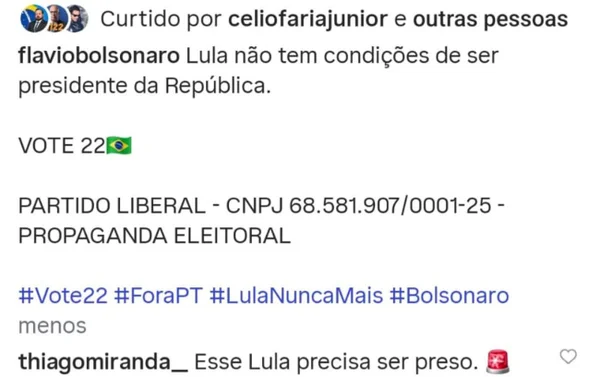 Publicitário ligado a Vorcaro diz que Lula deveria ser preso - destaque galeria Publicitário ligado a Vorcaro diz que Lula deveria ser preso - destaque galeria