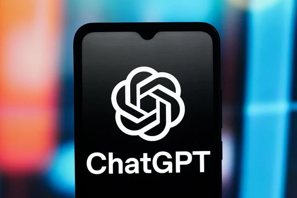 CANADÁ - 22/10/2025: Nesta foto ilustrativa, o logotipo da IA ChatGPT (OpenAI) é exibido na tela de um smartphone. Metrópoles