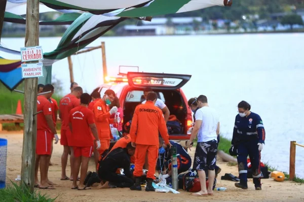 Homem morre afogado no Lago Paranoá. Bombeiros tentaram por quase uma hora reanimá-lo
