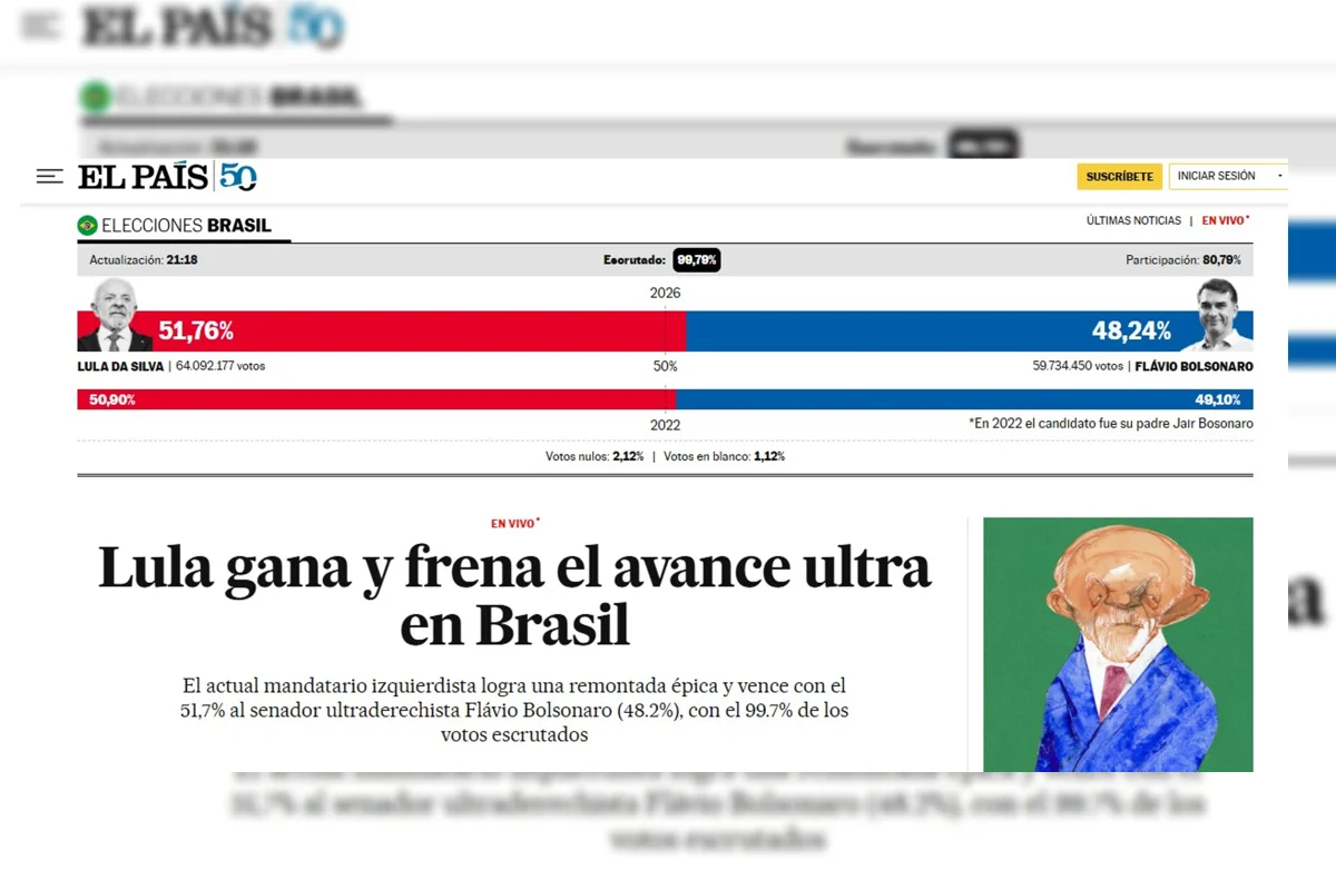 Reeleição de Lula para 4º mandato repercute na imprensa internacional - imagem 2 Reeleição de Lula para 4º mandato repercute na imprensa internacional - imagem 2