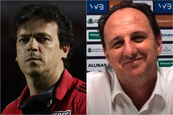 Fernando Diniz e Rogério Ceni