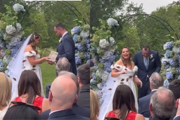 Foto colorida de um casamento - Metrópoles