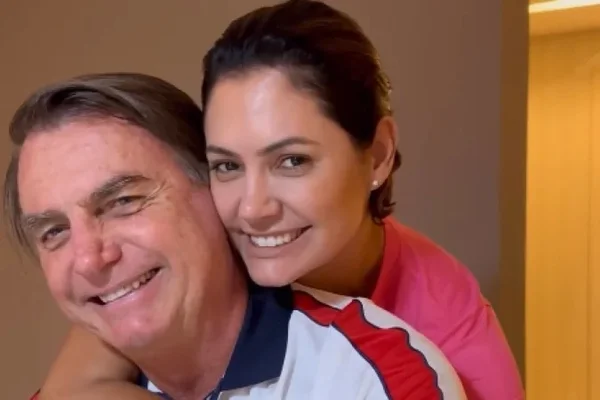 O casal Bolsonaro