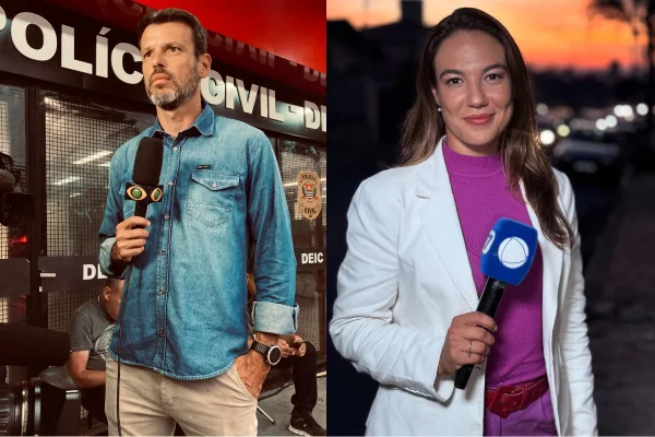 Veja momento em que repórter da Band empurra colega da Record ao vivo