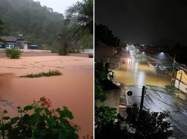 Vídeo: temporal causa alagamentos em cidades de SC