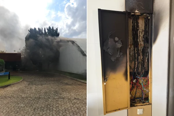 incêndio auditório Hospital