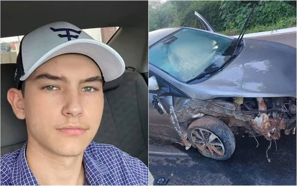 imagem colorida jovem arremessado acidente goias