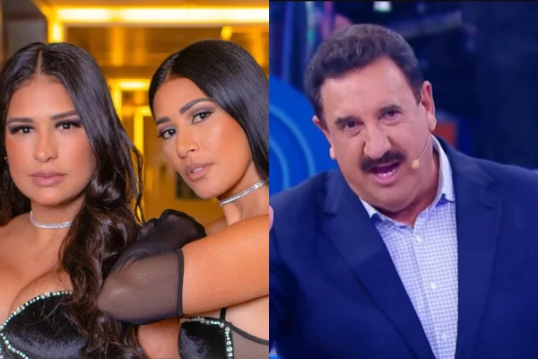 Simone e Simaria se desentendem no Programa do Ratinho (Reprodução: SBT/ Instagram)