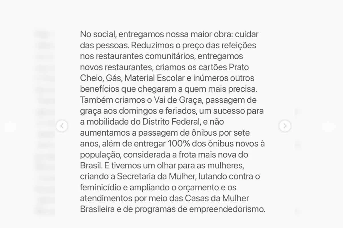 Nota oficial de Ibaneis Rocha sobre desistência da candidatura ao Senado Nota oficial de Ibaneis Rocha sobre desistência da candidatura ao Senado