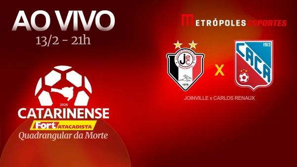 Catarinense 2026: veja Joinville x Carlos Renaux ao vivo no YouTube
