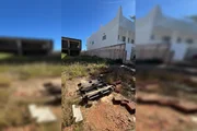 Lote onde o casal foi encontrado sem vida
