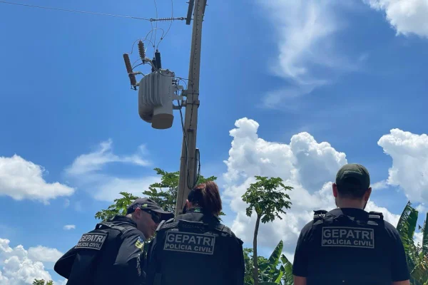 PCGO corta gato de energia em fazenda que gerou rombo de meio milhão
