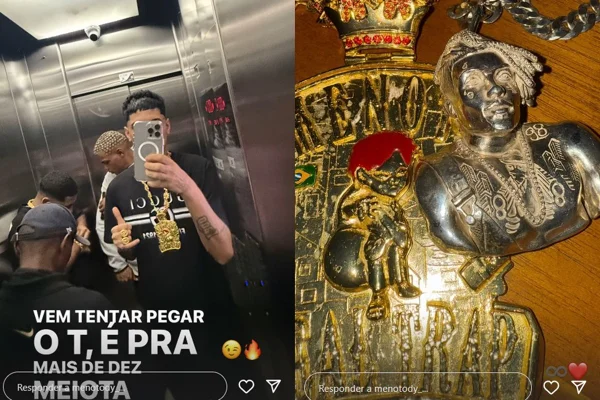 Após debochar de TH, MC Meno Tody posta indireta: "Tenta me pegar"