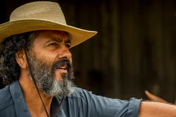 José Leôncio (Marcos Palmeira) em Pantanal