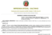 Daiane Menochelli, servidora pública, foi indicada ao cargo por Helio Bernardino em 2025 Daiane Menochelli, servidora pública, foi indicada ao cargo por Helio Bernardino em 2025