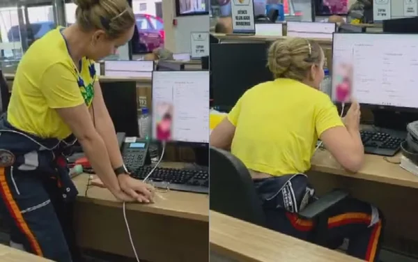imagem colorida medica atendimento videochamada