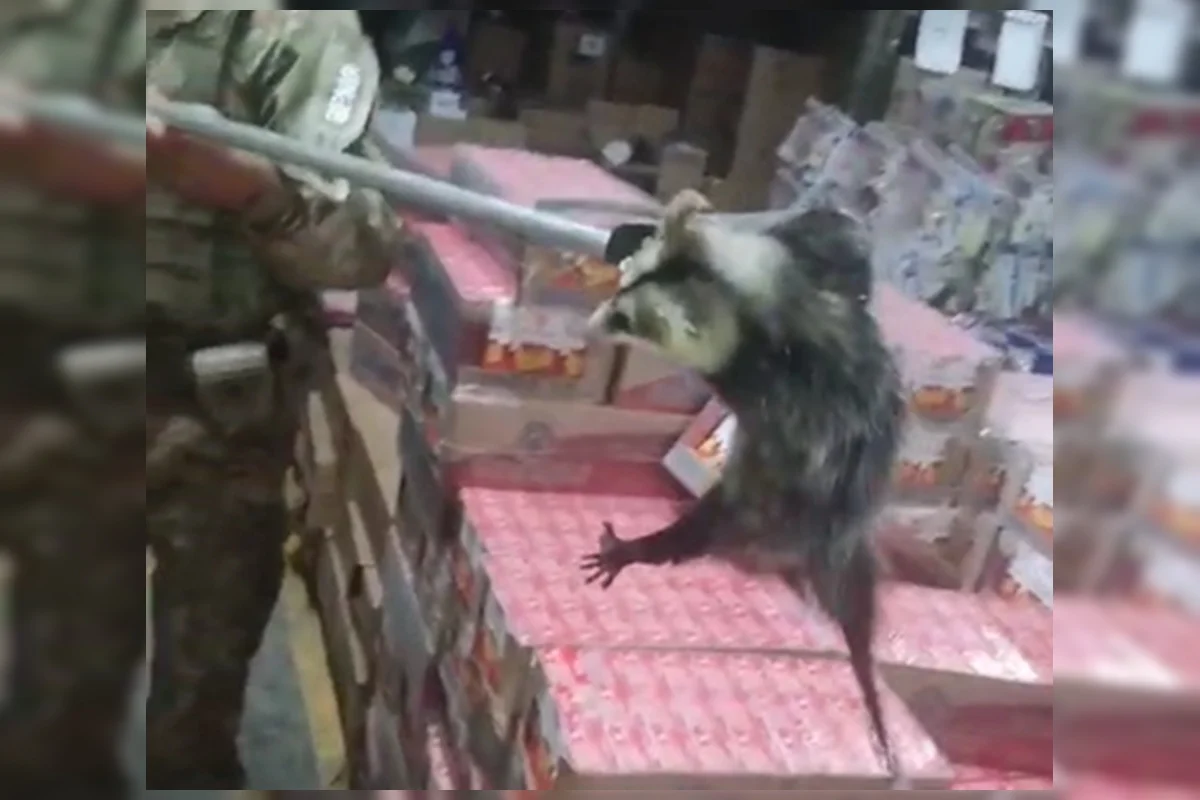 Um saruê foi resgatado pelo Batalhão de Polícia Militar Ambiental (BPMA) da Polícia Militar do Distrito Federal (PMDF) na Asa Norte Um saruê foi resgatado pelo Batalhão de Polícia Militar Ambiental (BPMA) da Polícia Militar do Distrito Federal (PMDF) na Asa Norte