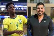 Vini Jr. e o influenciador Rafael Murmura