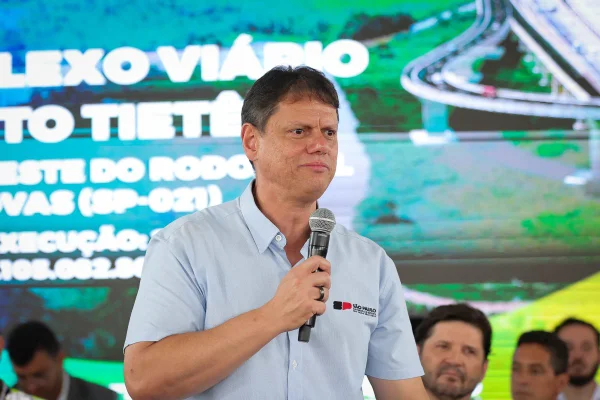 Visita do governador Tarcísio de Freitas às obras do Complexo Viário do Alto Tietê - Trecho Leste do Rodoanel Mário Covas (SP-021)
