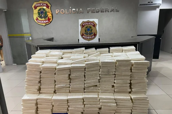 Cocaína apreendida pela Polícia Federal