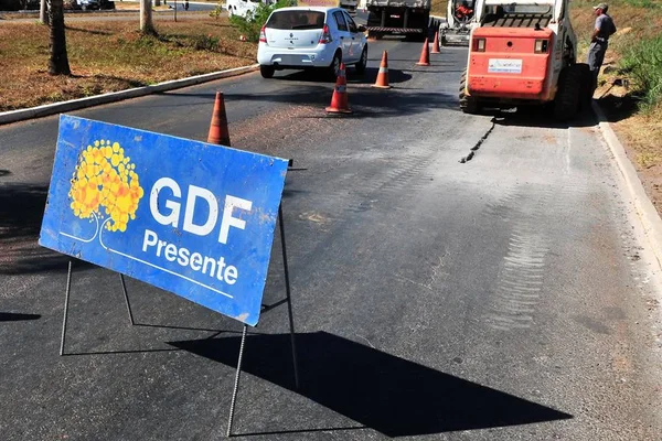 Foto de obras do GDF