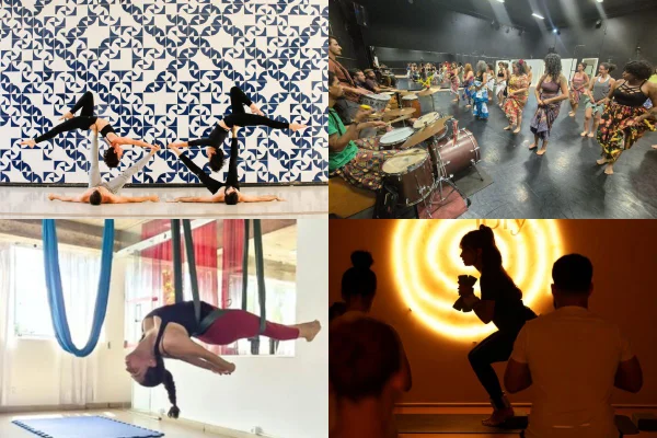 montagem colorida com fotos de esportes que fogem do comum no DF