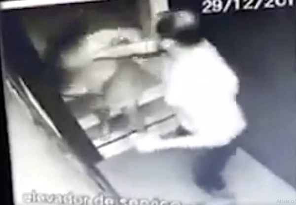 Polícia intima homem que espancou mulher em elevador no Entorno do DF