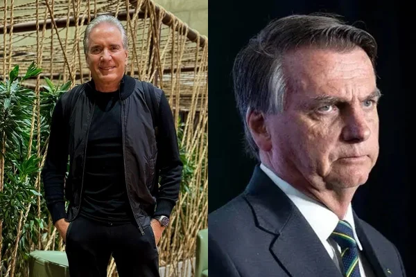 Montagem com fotos de Roberto Justus e Jair Bolsonaro - Metrópoles