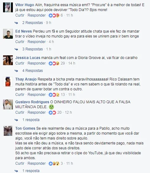 Rico Dalasam sofre ofensas após a música “Todo Dia” ser tirada do ar - imagem 2 Rico Dalasam sofre ofensas após a música “Todo Dia” ser tirada do ar - imagem 2