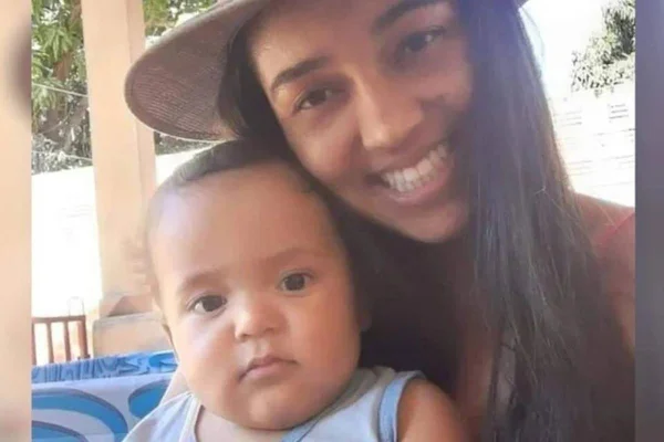 imagem colorida mae e filho mortos em sao domingos goias