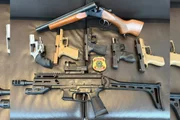 Armas apreendidas pela Polícia Federal