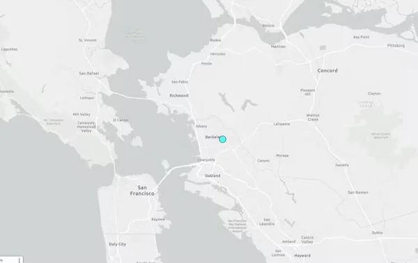 imagem colorida terremoto são francisco eua 22/9