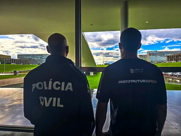 Policiais no Congresso