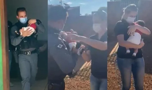 Vídeo: recém-nascido é resgatado de boca de fumo em MT