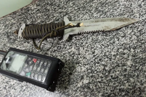 Faca de combate apreendida pela PMDF