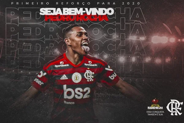 É oficial: Flamengo anuncia Pedro Rocha como reforço para 2020