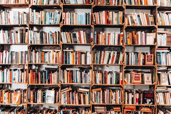 Imagem de estante de livros em livraria - Metrópoles