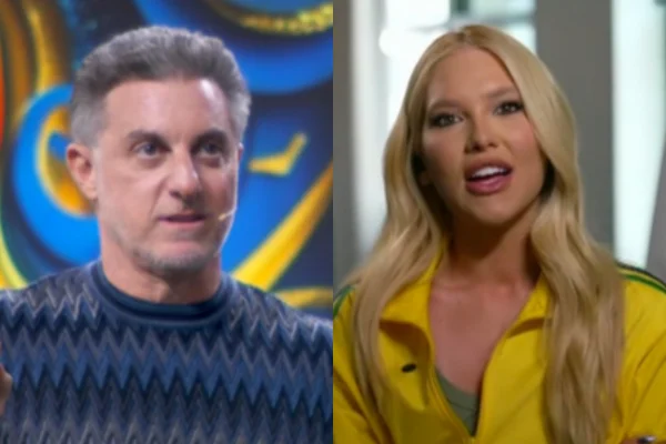 Luciano Huck provoca Virginia sobre Vini Jr. ao vivo na Globo
