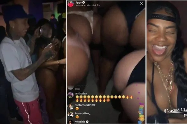 Ludmilla levou 20 modelos para animar baile funk com Tyga