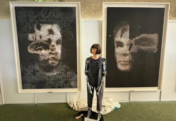 imagem colorida obra de arte robo