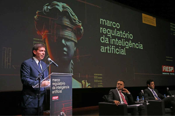 Presidente da Fiesp durante evento de IA