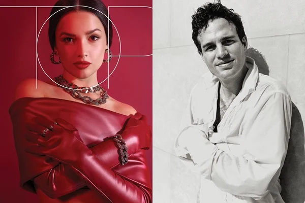 Montagem com fotos de Mark Ruffalo e Juliette