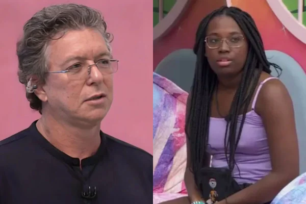 Montagem colorida de Boninho e Leidy Elin BBB24 - Metrópoles