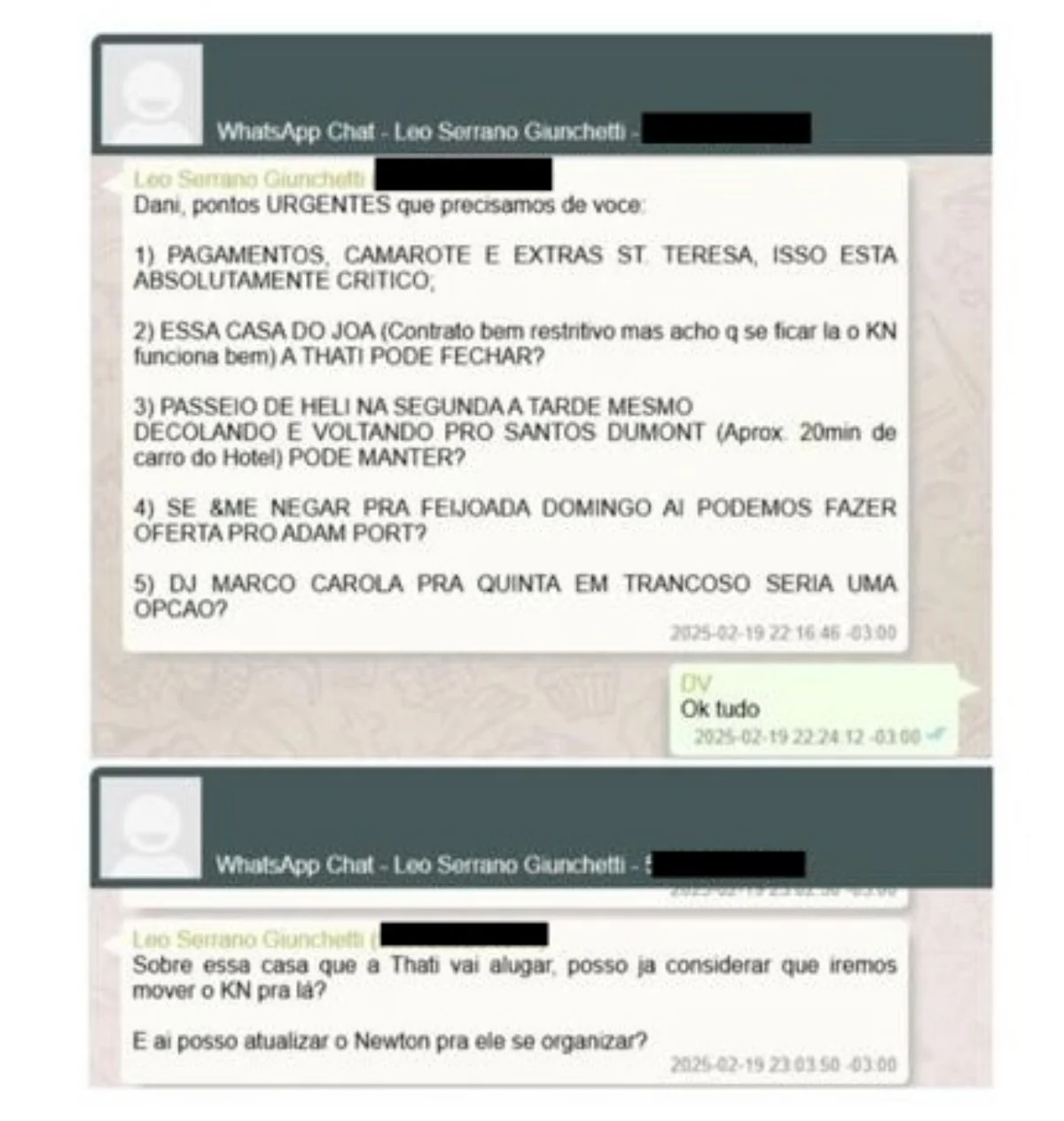 Vorcaro reservou mansão de R$ 250 milhões para ministro “KN” no Carnaval - imagem 14 Vorcaro reservou mansão de R$ 250 milhões para ministro “KN” no Carnaval - imagem 14