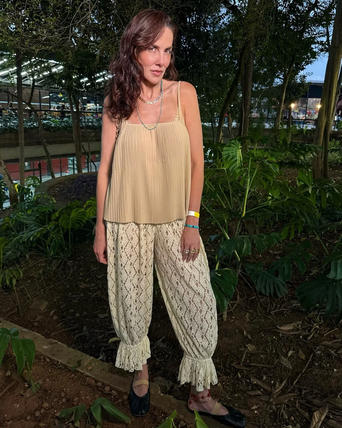 Calça de renda Calça de renda