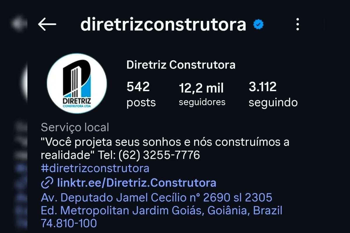 Perfil da construtora investigada Perfil da construtora investigada