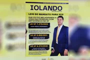 Servidora enviou a uma mulher atendida pela Secretaria da Pessoa com Deficiência panfleto com imagens e nome do deputado
